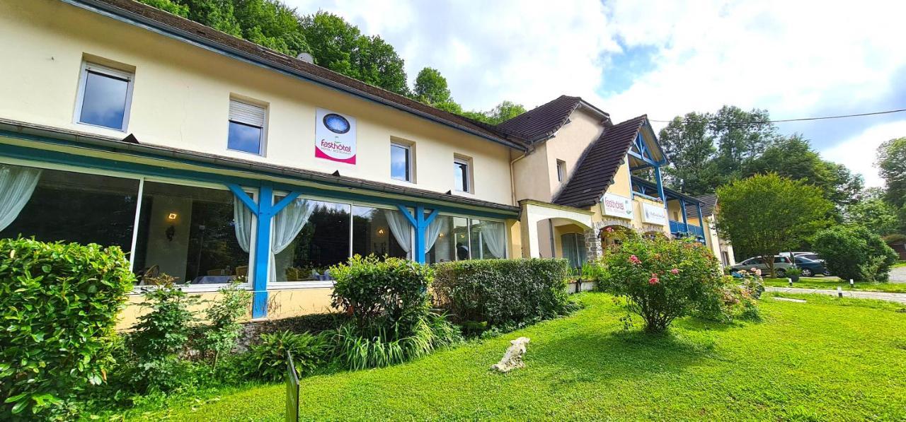 Fasthotel Oloron Hostellerie Du Paon Blanc Lurbe-Saint-Christau Dış mekan fotoğraf